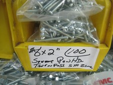 CRL 8 x 2" Square Drive (Robertson) Pan Head Sheet Metal Screws - pack of 100..