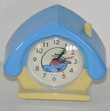 Ancien petit réveil horloge original à piles SCHTROUMPF SMURF PEYO Vintage 80