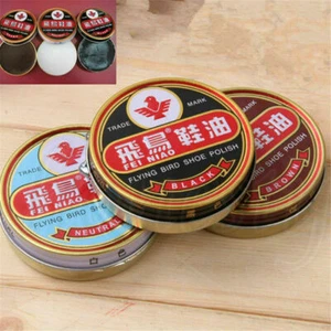 1pc 40g Useful Flying Bird Leather Shoe Wax Polish High Gloss Shine 3 Colors - Picture 1 of 11