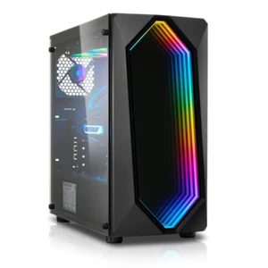 B-Ware PC-Gehäuse SQ-Tower 11T, USB3.0, Tempered Glass, 2x 120mm black - Bild 1 von 1