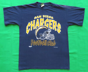 San Diego Chargers Vintage T Shirt 1990's Helmet Logo 1994 NFL Football Team L