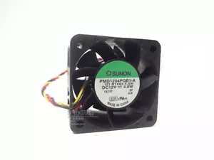 Sunon PMD1204PQB1-A Cooling Fan DC12V 4W 3Pin Case CPU Heat Fans 40*40*28mm - Picture 1 of 2