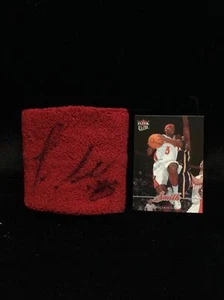 Josh Smith Signed Sweatband + 2007-08 Fleer Ultra Card Game Worn -1 # - Picture 1 of 4