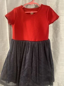 Wonder Nation Fourth of July Stars and Sparkles Sommer Spielkleid Mädchen S/CH 6 6x - Bild 1 von 7