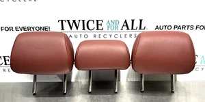 2019-2023 Mazda3 Mazda 3 Hatch Rear Headrests Set of 3 Red LEATHER OEM - Picture 1 of 8