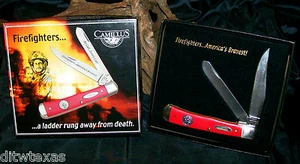 Camillus Knife Trapper Firefighters Maltese Commemorative Issue W/Packaging Rare - Picture 1 of 7