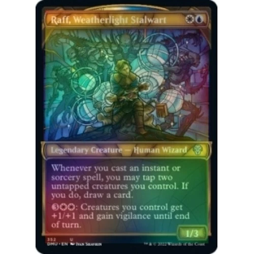Foil Raff, Weatherlight Stalwart (showcase)(textured Foil) X4 Dominaria United - Image 1 of 1