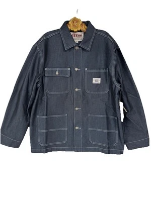 Guess Originals Vintage Denim Chore Field Garage Retro Jean Coat Jacket L NWT - Image 1 of 4