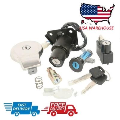 Lock Set Igntiton Swtich Fuel Gas Tank Cap For Yamaha V Star 250/Virago 250 535 - Image 1 of 4