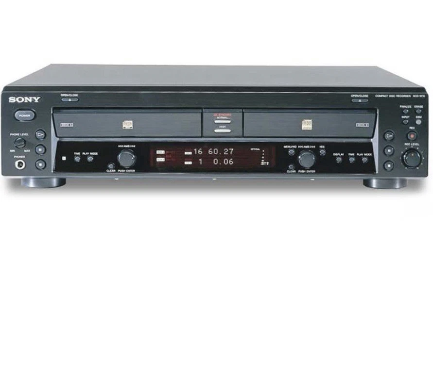Sony RCD-W10 CD-R/RW recorder changer *Powers On *Parts Only” - Image 1 of 1