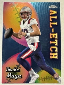 2024 Topps Chrome Drake Maye All Etch #CAE-DM Rookie RC Patriots - Picture 1 of 2