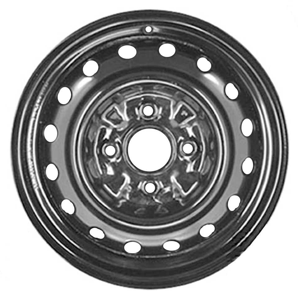 Refurbished 14x4 Painted Black Wheel fits 2000-2006 Nissan Sentra 560-62391 - Image 1 of 1