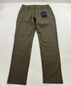 Pantalones ajustados BYLT Everyday 2.0 talla 32x30 color topo oscuro rendimiento elásticos informales - Imagen 1 de 9