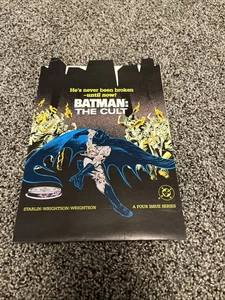 Vintage 1989 Batman The Cult Cardboard Comic Book Counter Display - Picture 1 of 9