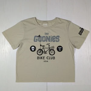 The Goonies T-Shirt Donna XL Beige - Bike Club Grafica Maglietta Manica Corta Retrò - Foto 1 di 8