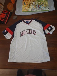 Vintage Starter Houston Rockets Shirt / Jersey White Large - Picture 1 of 10
