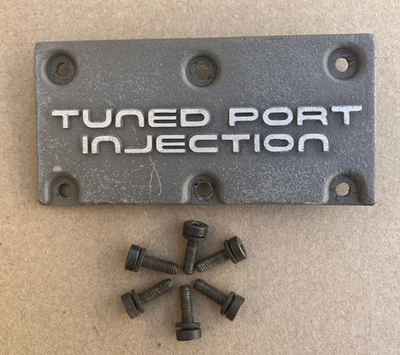 C4 Corvette OEM USADO 85-92 TPI Placa de cuerpo de acelerador de inyección de puerto sintonizado con tornillos Foto 1 de 3