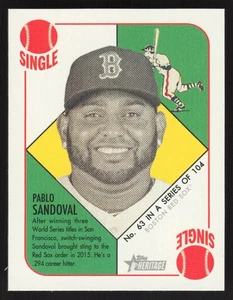 2015 Topps Heritage '51 #63 Pablo Sandoval Mini Red Back - Picture 1 of 2