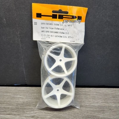 Rare HPI Super Star Wheels 3030 White 2.2" New - Image 1 of 4