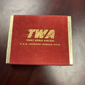 TWA Playing Cards 2 Decks In Case - Picture 1 of 2