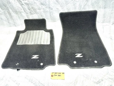 2006-2008 Nissan 350z Z33 Convertible Front Floor Mat Set Pair (2) OEM Black - Image 1 of 4