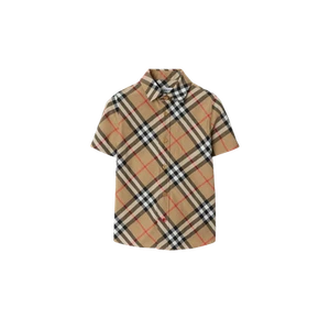 (Kids) Burberry Check Cotton Shirt Sand - Picture 1 of 1
