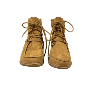 Maypole Faux Suede and Faux Fur Wedge Womens Boot Size 10 - Picture 1 of 6