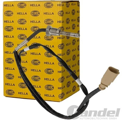 Sensore temperatura gas di scarico Hella per AUDI A1 SEAT IBIZA IV SKODA FABIA II VW POLO 6R - Immagine 1 di 2