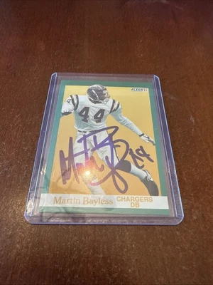 1991 Fleer - Martin Bayless #170 Autograph - Image 1 of 2