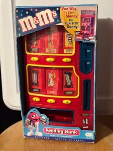 NEW-Mars M&M Candy Mini Vending Machine Coin Bank 2004 Twix Skittles Snickers - Picture 1 of 6
