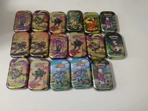 17 Pokemon Sealed Shrouded Fable/Prismatic Evolutions/Crown Zenith Mini Tins  - Bild 1 von 8