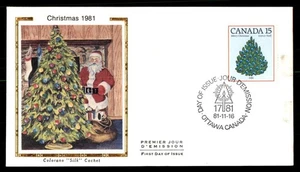 Mayfairstamps Canada FDC 1981 Christmas Tree Santa Claus First Day Cover aau_764 - Picture 1 of 2