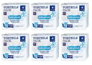 6 x 240 Stk | babylove Reinigungs-Wattepads 4x60 St - Bild 1 von 1