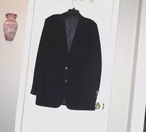 PBM GIACCA CASHMERE BLU NAVY SCURO MADE IN PHILADELPHIA TG XL FORSE ALTA COME NUOVA - Foto 1 di 8