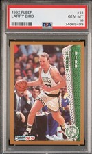 1992-93 Fleer Larry Bird Boston Celtics #11 PSA Gem Mint (10)