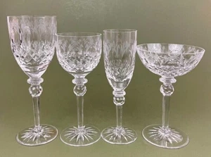 Rogaska Queen Cut Crystal Goblet Hock Wine Sherbet Fluted Champagne Glass CHOICE - Picture 1 of 27