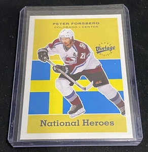 2000-01 UD Vintage National Heroes Peter Forsberg #NH9 Colorado Avalanche - Picture 1 of 1