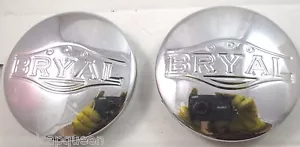 BRYAL CHROME METAL CUSTOM WHEEL CAPS* #5612-10/ #CT-8-102 (SET OF 2) - Picture 1 of 7