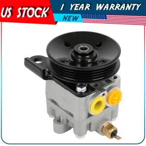 Power Steering Pump w/ Pulley for Mitsubishi Endeavor 04-11 Eclipse 2006-2012 - Picture 1 of 6