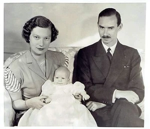 1954 Vintage Photo Belgium Princess Marie-Astrid Josephine-Charlotte Prince Jean - Picture 1 of 2
