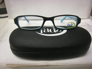  FADZ EYEGLASS FRAMES Style FZ25  in  BLACK/ Blue sides 47-16-130 NEW W/ Case - Picture 1 of 4