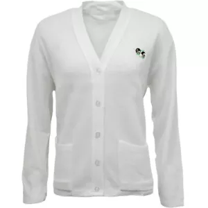 Cardigan da donna con bottoni in maglia bowling bowlswear polsini a costine maglione con tasca - Foto 1 di 4