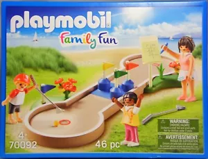 Playmobil 70092 Minigolf-Bahn mit 3 austauschbaren Einsätzen 3 Figuren NEU - Bild 1 von 2