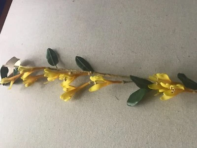 Flor de sombrerería vintage de 2 1/2" selección de madreselva azul rosa blanco o amarillo NV Foto 1 de 4