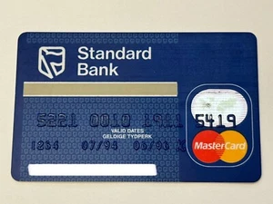 Standard Bank MasterCard Credit Card▪️South Africa▪️Collectible Only▪️1996 Exp - Picture 1 of 2