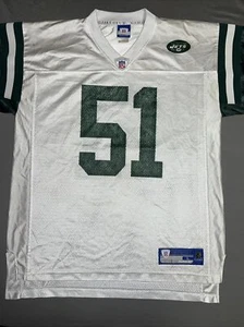 Reebok On Field New York Jets Jersey Men’s L White Jonathan Vilma (1913) - Picture 1 of 18