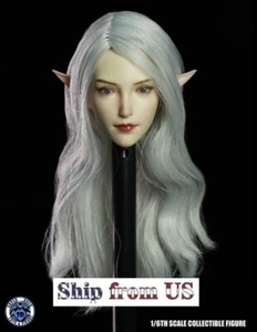 SUPERDUCK 1/6 Elf Fairy Female Head Sculpt PALE E Fit 12" TBLeague PHICEN Figure - Picture 1 of 6