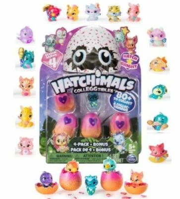 Hatchimals CollEGtibles СЕЗОН «ЧЕТЫРЕ» 4 УПАКОВКИ - СВЕТЯТСЯ В ТЕМНОТЕ - Изображение 1 из 4