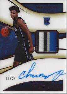 2019-20 Immaculate Red #131 Chuma Okeke Auto Patch /25 - NM-MT