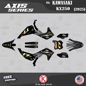 Graphics Kit for Kawasaki KX250 KX 250 (2025) Axis Series - GOLD - Picture 1 of 6